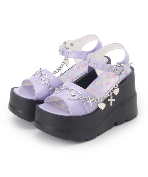   HM0HM01437 サンダル CHARLES ＆ KEITH サンダル ジェム＆パール フラットフォーム