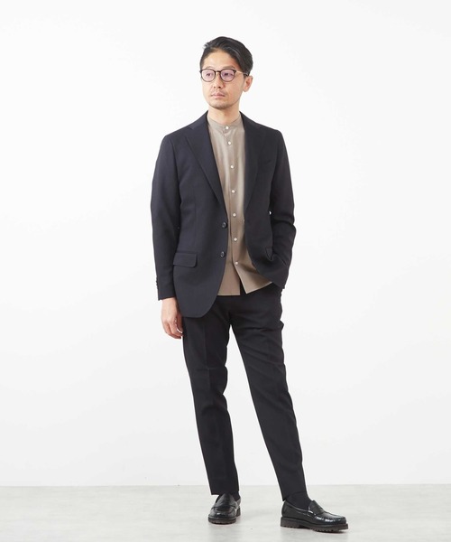 メンズメルローズ　セットアップ　カジュアルスーツ MEN'S MELROSE セットアップ マイクロパターン/ウォッシャブルスーツ