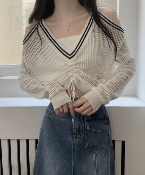 Drawer - seal kimさん　ドッキングニット♡値下げ ISSEY MIYAKE(イッセイミヤケ) 25SS「WEAR AND WORN」半袖ニット