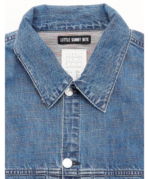 ベスト ジレ KURO x little sunny bite denim vest レディース メンズ Little sunny bite ベスト ジレ KURO x little denim vest