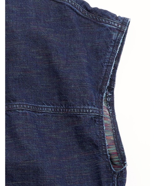 ベスト ジレ KURO x little sunny bite denim vest レディース メンズ Little sunny bite ベスト ジレ KURO x little denim vest