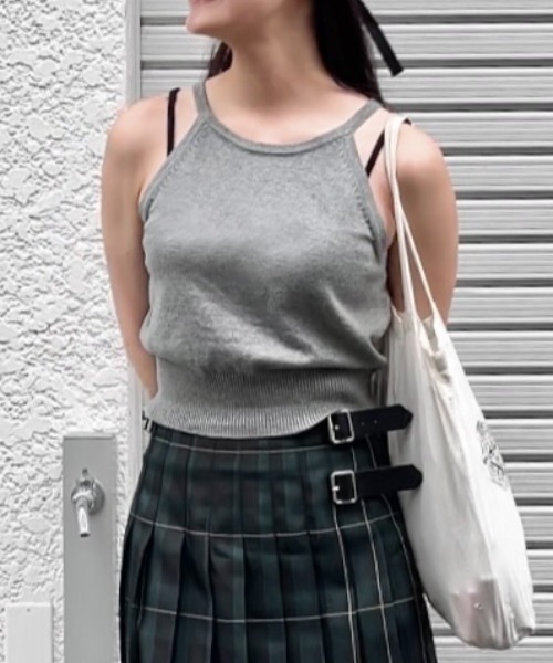 タンクトップ ノースリーブ さいとうなる - アメスリタンクトップ -made in  INTER FACTORY レディース