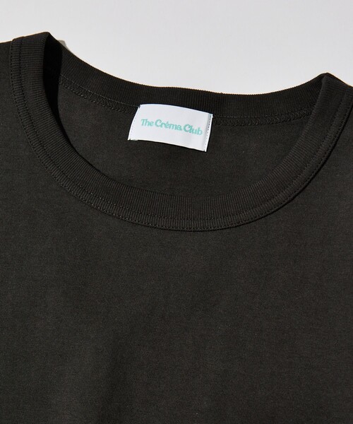 グレー 半袖Tシャツ 刺繍ロゴ ensemble-t-shirt-f-logo-gray-