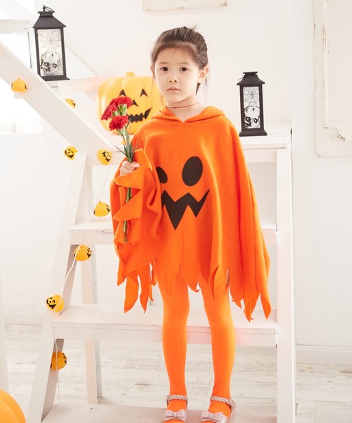 コスプレ 「 お化けポンチョ 」 ハロウィン 衣装 子供 仮装 コスプレ お化け ポンチョ 可愛い おばけ | ブランド登録なし | 12