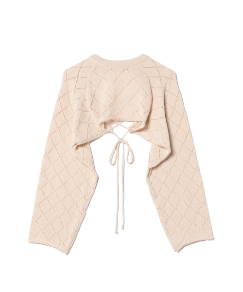 ニット セーター レースアップクロップドニット レディース GLAMOROUS JANE ニット セーター レースアップクロップド丈