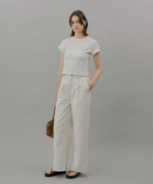 GIUNON カーペンターワイドパンツ ホワイト GIUNON パンツ carpenter wide pants / カーペンターワイド