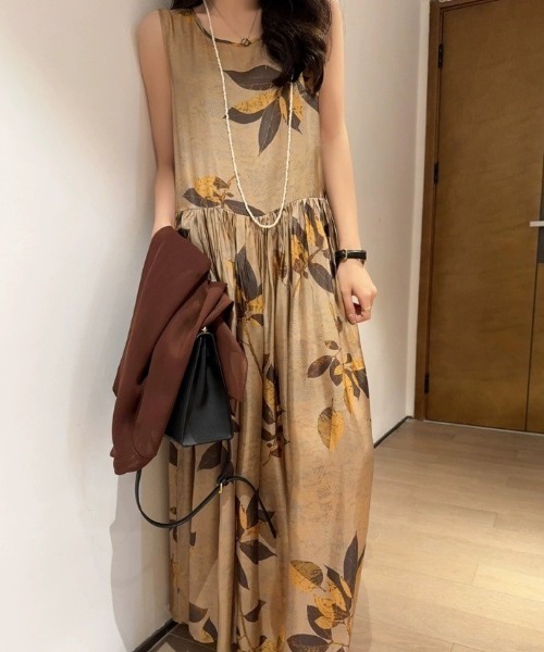 René フラワープリント ワンピース PROPORTION BODY DRESSING ワンピース フラワープリント