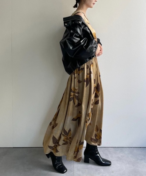 ap retro ワンピース フラワープリントワンピース : ZOZOTOWN