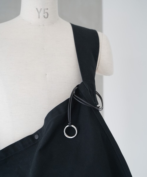 SENTI ショルダーバッグ LEATHER CORD×WASHED NEWSPAPER BAG