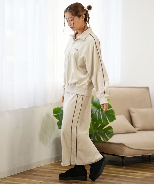 トレーナー スウェット CONVERSE/コンバース ハーフジップ ベロアスウェット 4487-2807 レディース CONVERSE トレーナー スウェット CONVERSE/コンバース ハーフ