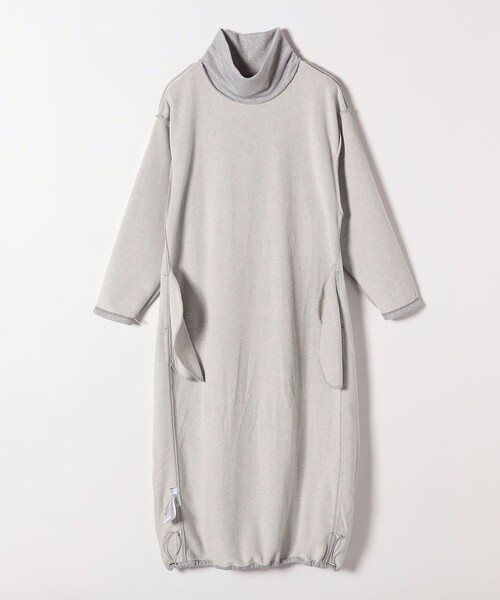 SHIPS any ワンピース any:「手洗い可能」ラメ 裏毛 ハイネック