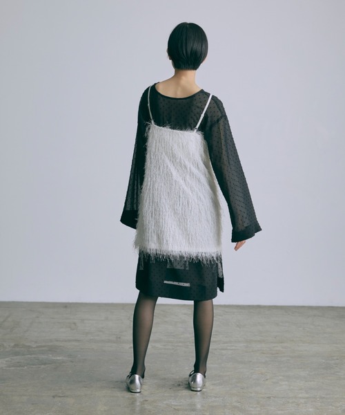 ブラウス シャツ Sheer Dot Tunic レディース EN NEUME ブラウス シャツ Sheer Dot Tunic レディース