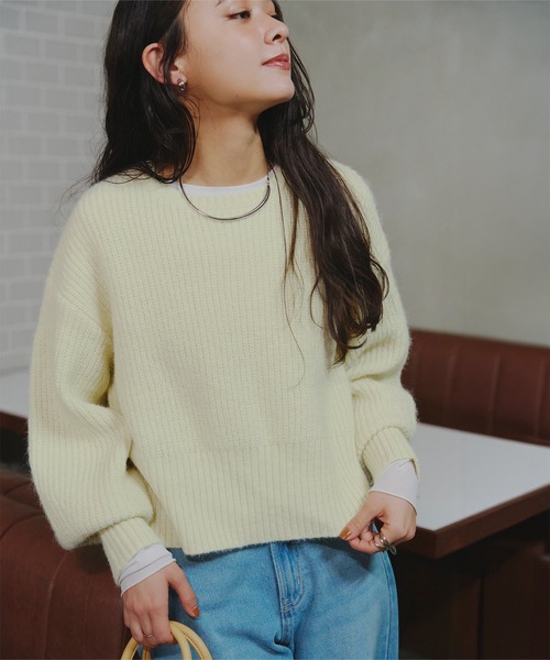 titivate（ティティベイト） ニット セーター ベーシッククルーニット