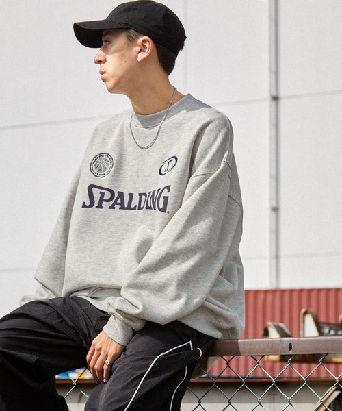 SPALDING（スポルディング） トレーナー スウェット 別注 ロゴ刺繍 