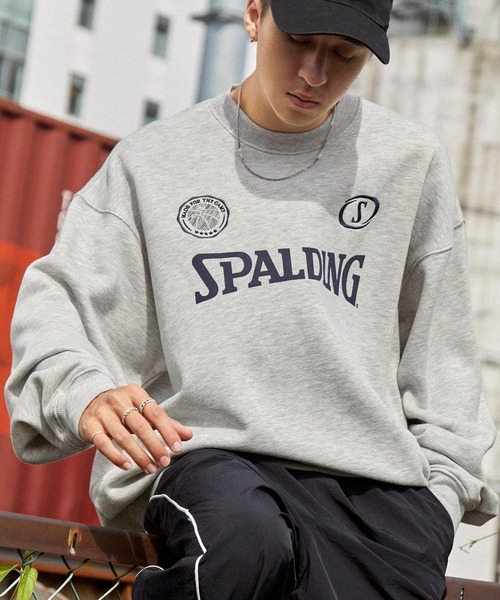 SPALDING（スポルディング） トレーナー スウェット 別注 ロゴ刺繍 