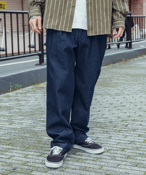 Subciety フリンジデニムパンツ XL インディゴワンウォッシュ Subciety フリンジデニムパンツ XL インディゴワンウォッシュ