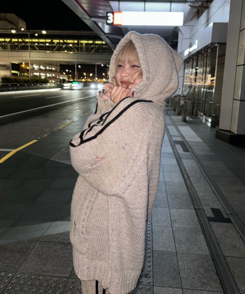 パーカー knit track hoodie レディース : ZOZOTOWN Yahoo!店