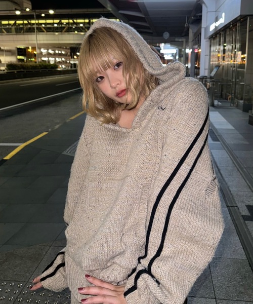 パーカー knit track hoodie レディース パーカー knit track hoodie レディース : ZOZOTOWN Yahoo!店