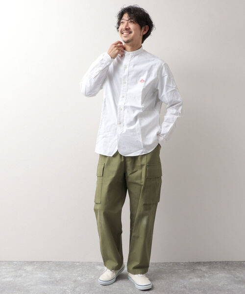 DANTON カーキ コットン 長袖シャツ サイズ40 Danton 「DANTON」 長袖シャツ 40 キナリ メンズ : ZOZOTOWN