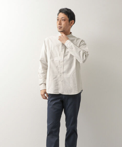 Danton 「DANTON」 長袖シャツ 40 キナリ メンズ : ZOZOTOWN