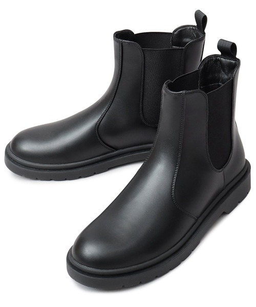 【極美品】BEAUTY&YOUTH サイドゴアブーツ　レザー 黒 23cm BEAUTY＆YOUTH UNITED ARROWS ブーツ レザー サイドゴアブーツ