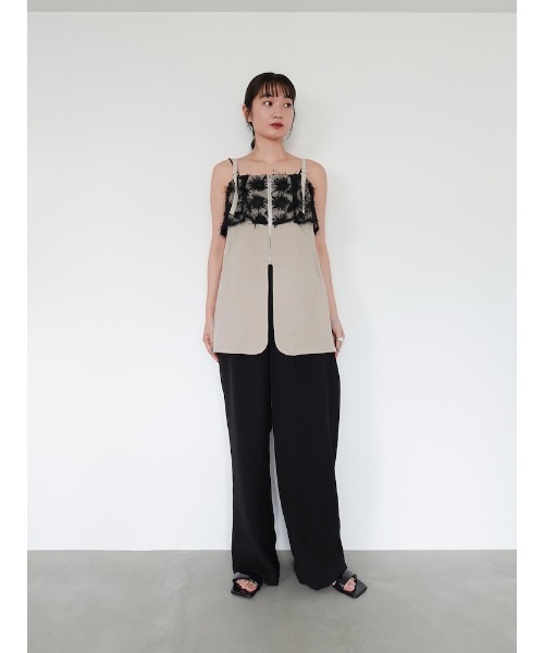 sahara Fluffy Layered Zip Top/フラッフィーレイヤードジップ