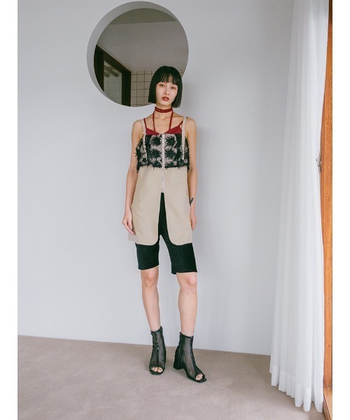 sahara Fluffy Layered Zip Top/フラッフィーレイヤードジップ