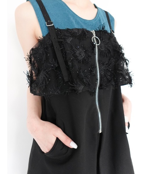sahara Mesh Layered Zip Top