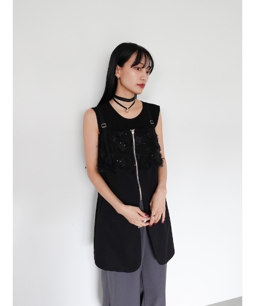 sahara Fluffy Layered Zip Top/フラッフィーレイヤードジップ