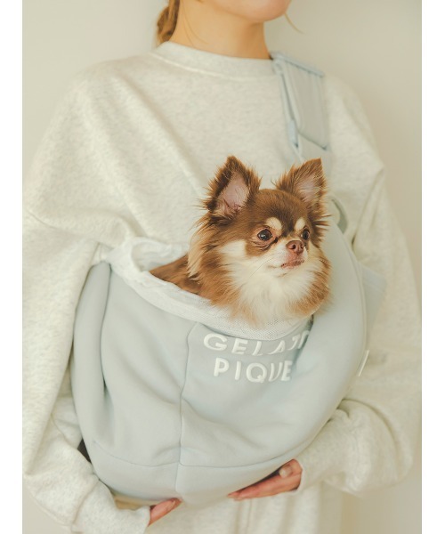 ジェラートピケ ペット用 スリング gelato pique ペットキャリー 「CAT＆DOG」裏毛スリング
