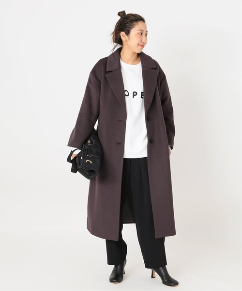 「journal standard L'essage」 チェスターコート 36 パープル レディース_画像7