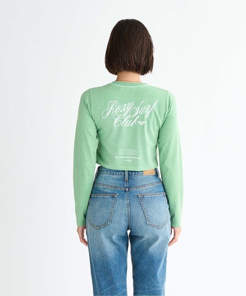 ROXY tシャツ SUN CHASERS L/S /ロキシーバックプリントクロップド