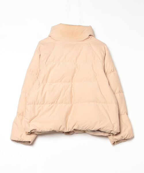 美品☆お買得☆Spick and Spanベージュ ダウンコート　フードつば有 Spick and Span 撥水フーデッドダウンコート ベージュ 38