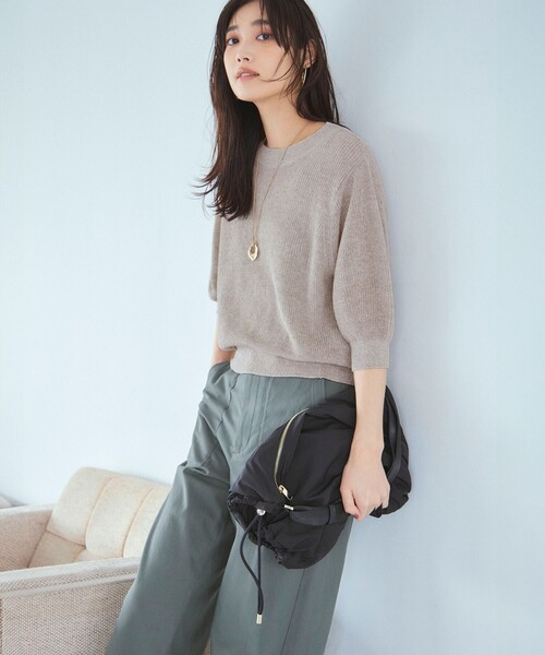 専用23区 【洗える】スラブツイル ストレッチ ワイド パンツ 40号 23区 パンツ 「洗える」スラブツイルストレッチ ワイド
