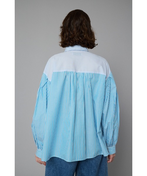 HeRIN.CYE ブラウス シャツ Wave motif big shirt ウェーブモチーフ