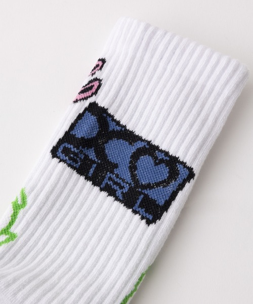 (◍︎•ᴗ•◍︎)様专用 X-girl 靴下 STICKER RIB SOCKS レディース : ZOZOTOWN Yahoo!店