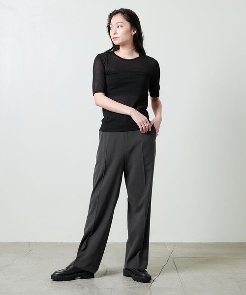美品 ドゥロワー ウール シルク スラックス パンツ ユナイテッドアローズ UNITED ARROWS パンツスーツ 美品（美品 ドゥロワー ウール