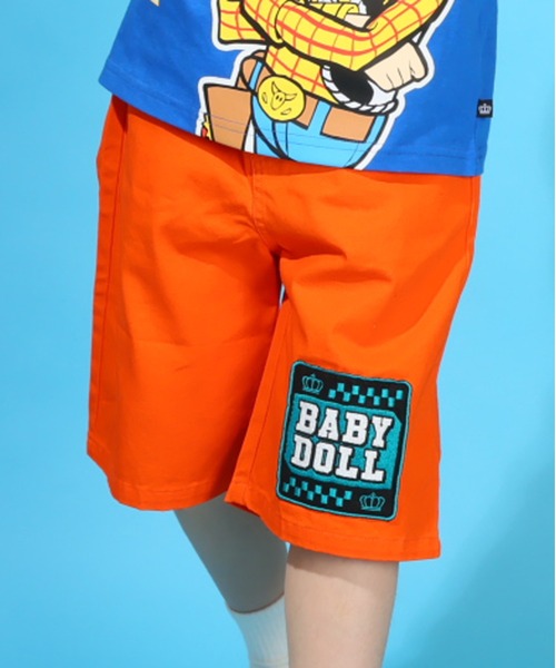 BABYDOLL（ベビードール） パンツ ワッペン ハーフパンツ 0387K キッズ 