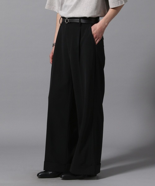 (ajouter flow) ワイド　ストレート　スラックス ajouter flow スラックス 「ajouter flow」wide straight slacks