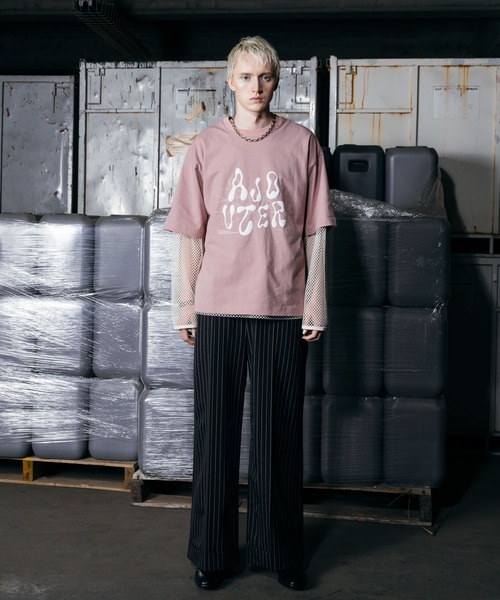 ajouter flow スラックス 「ajouter flow」wide straight slacks