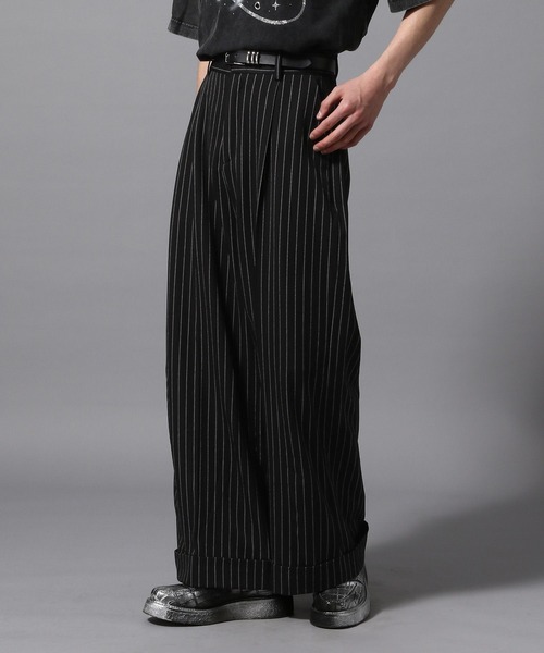 (ajouter flow) ワイド　ストレート　スラックス ajouter flow スラックス 「ajouter flow」wide straight slacks