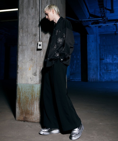 ajouter flow スラックス 「ajouter flow」wide straight slacks