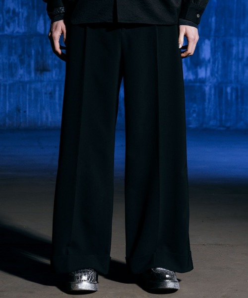 (ajouter flow) ワイド　ストレート　スラックス ajouter flow スラックス 「ajouter flow」wide straight slacks
