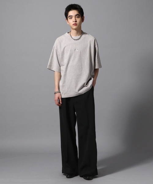 (ajouter flow) ワイド　ストレート　スラックス ajouter flow スラックス 「ajouter flow」wide straight slacks