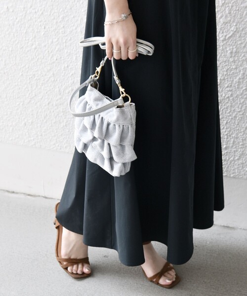 ♡ミニショルダー♡フリルミニ♡ 2wayフリルポシェット(ショルダーバッグ)/S 鞄 バッグ キッズ