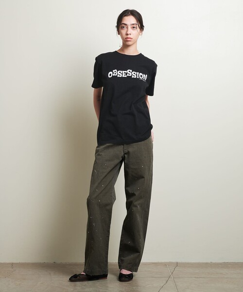 tシャツ 「John Holmstorm×ATTISESSION」OBSESSION Tシャツ レディース ATTISESSION tシャツ 「ATTISESSION」OBSESSION コットン T