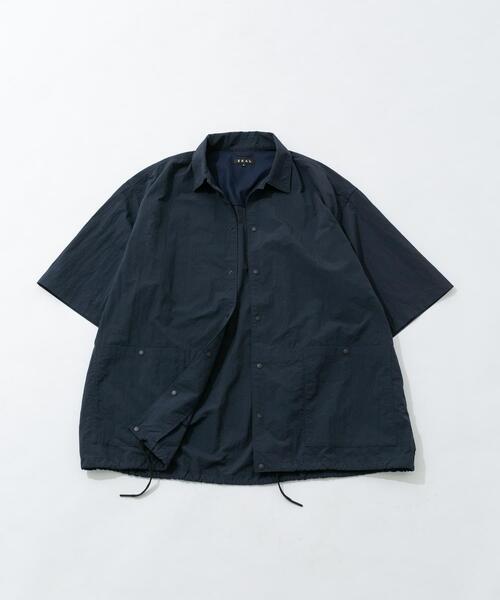 EKAL シャツ UR TECHナイロンタッサーSSシャツ メンズ