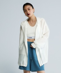 【Les Fleurs】メッシュZIPパーカー JEANASIS パーカー 「Les Fleurs」メッシュZIPパーカー/455516