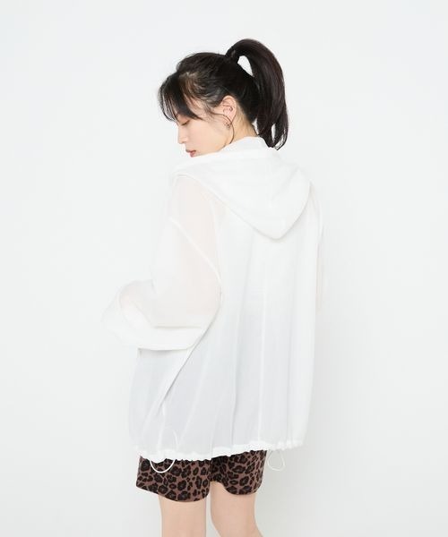 JEANASIS パーカー 「Les Fleurs」メッシュZIPパーカー/455516