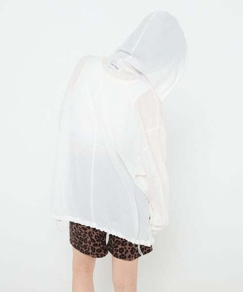 独創的 JEANASIS Fleurs」メッシュZIPパーカー/455516 「Les パーカー トップス